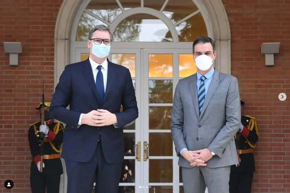 Aleksandar Vučić i Pedro Sančez