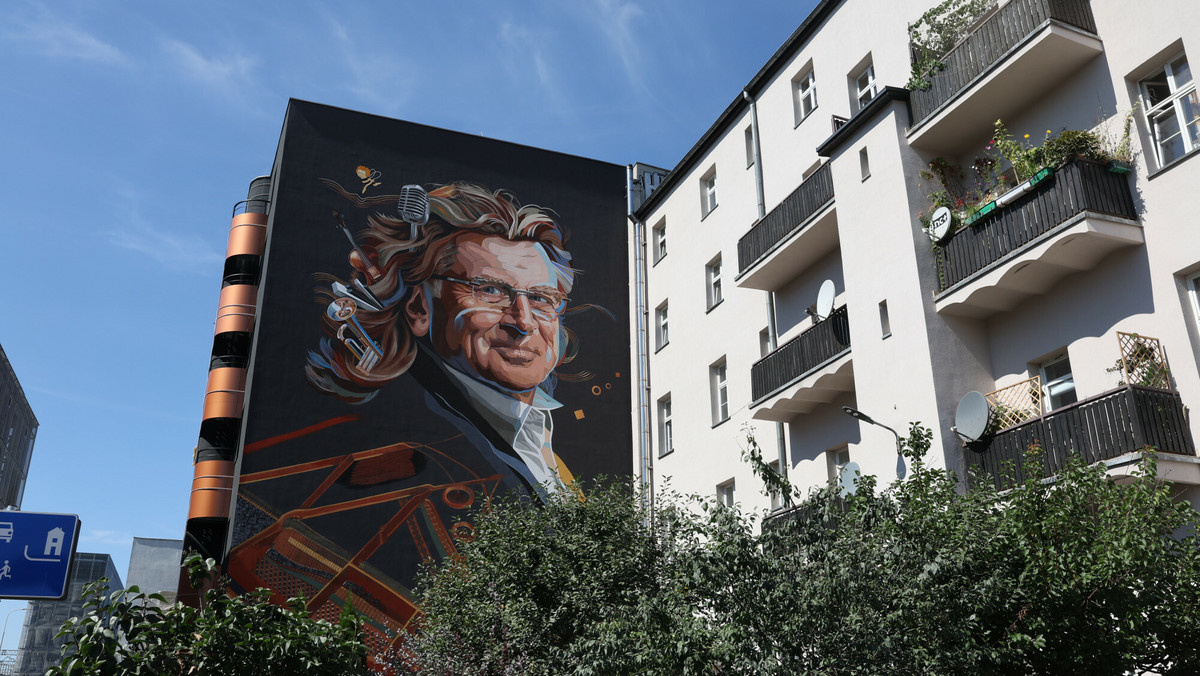Zbigniew Wodecki upamiętniony na muralu w centrum Katowic