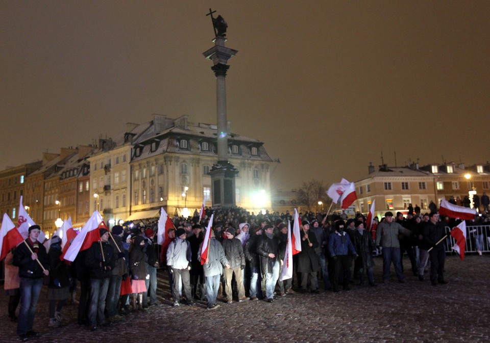 WARSZAWA ROCZNICA STANU WOJENNEGO INSCENIZACJA