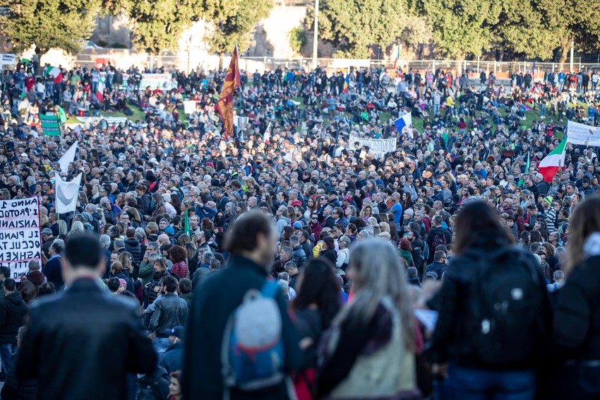 Protest u Rimu zbog zelenih propusnica