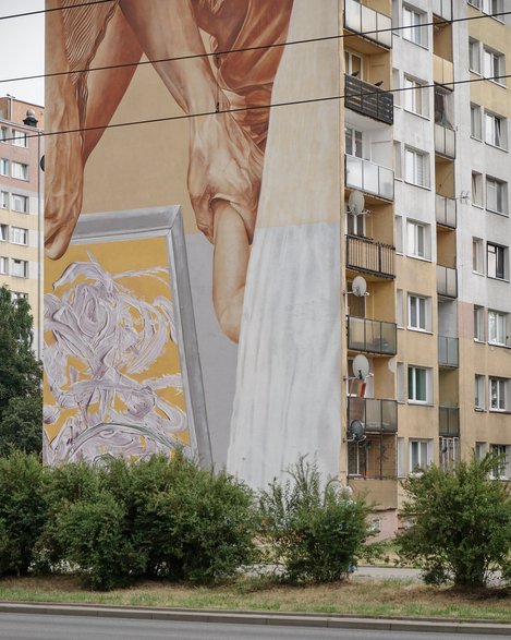 Mural w Łodzi