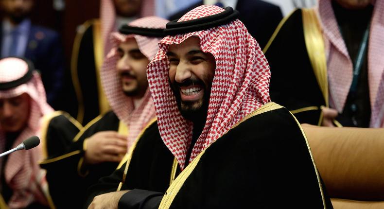 Saudi Arabian Crown Prince Mohammed bin Salman Al Saud at UN headquarters in New York City, March 27, 2018.