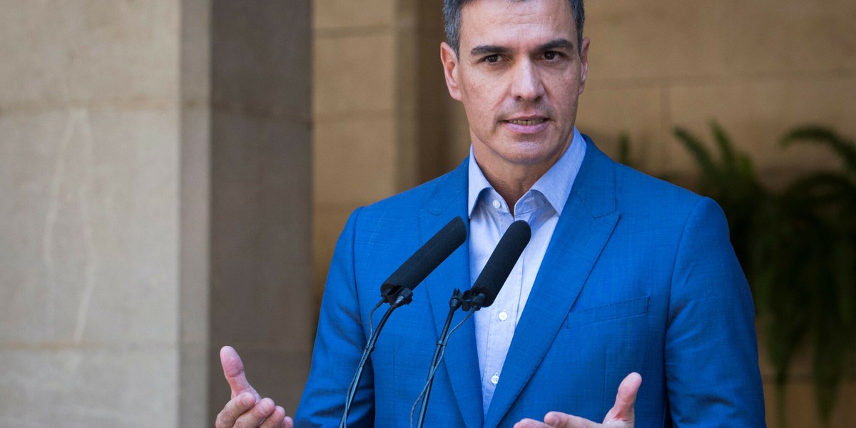 Premir Hiszpanii Pedro Sanchez.