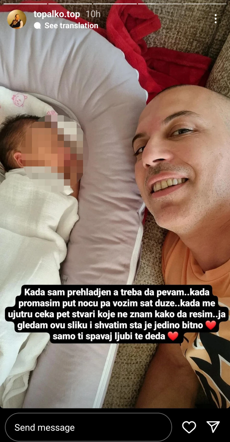 Topalko sa unukom Dominikom