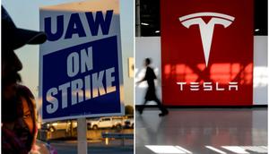 The UAW has said it's set its sights on Tesla.Michael Swensen/Getty Images and Michael Macor/The San Francisco Chronicle via Getty Images