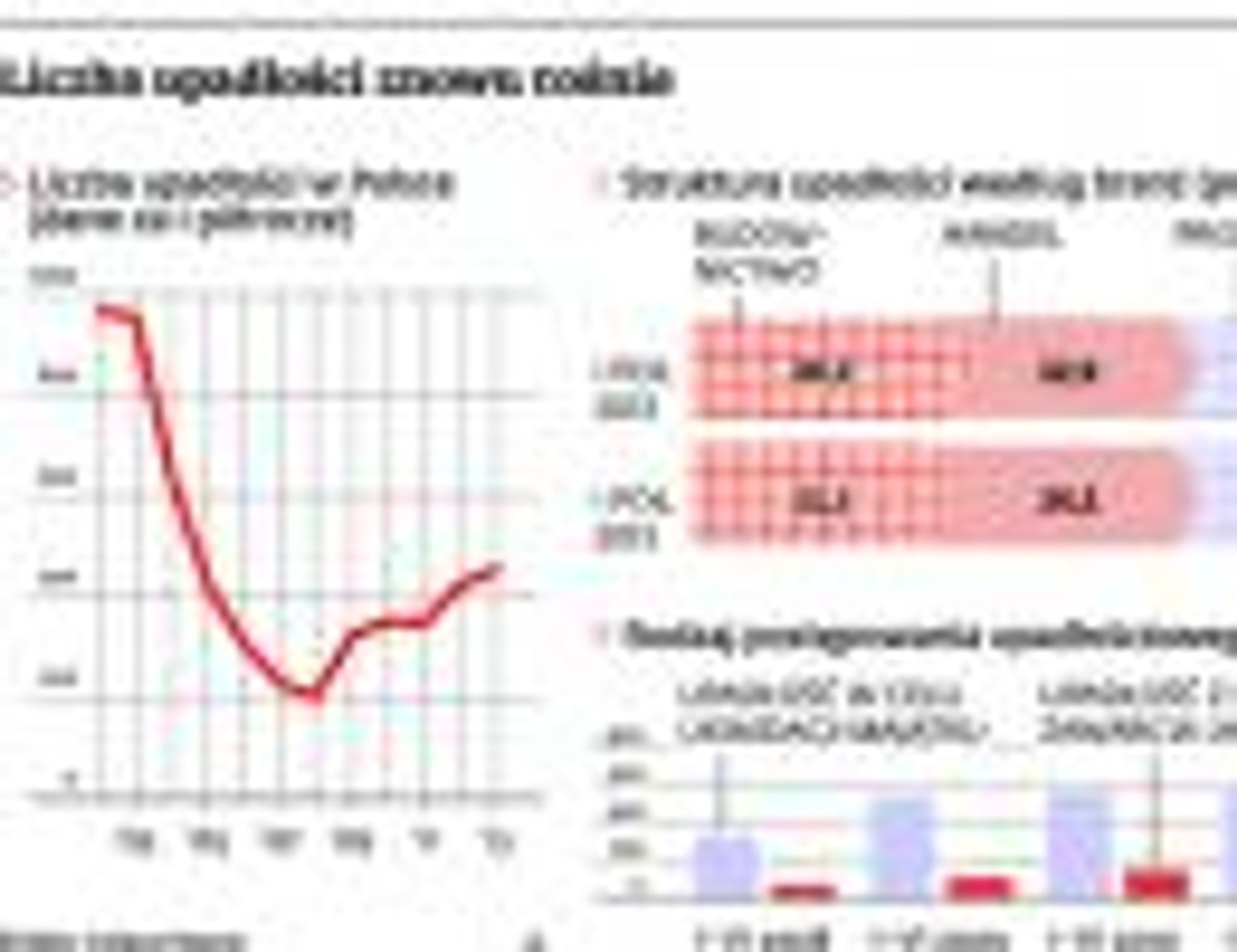 Liczba upadłości znowu rośnie