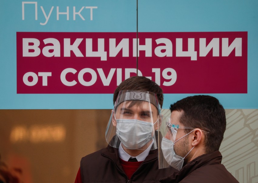 Red za vakcinisanje u Moskvi