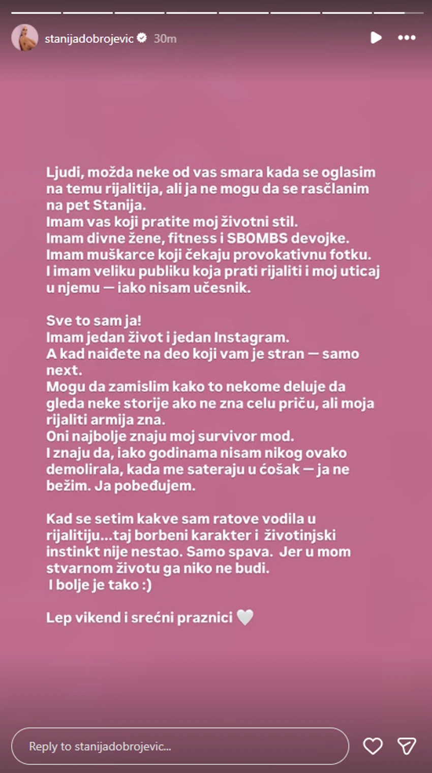 Stanija objasnila svoje poteze: Ljudi, ja imam muškarce koji čekaju moje provokativne fotke