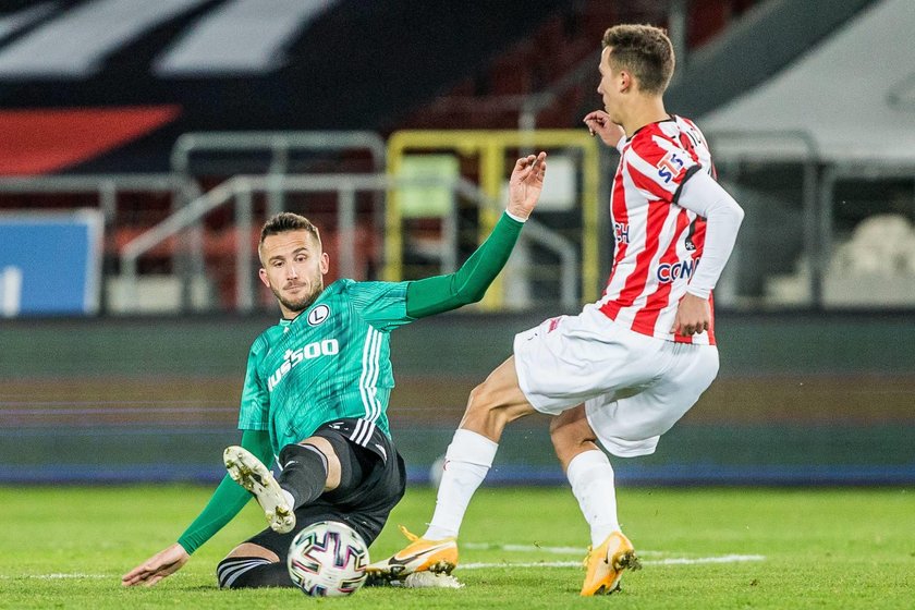 Pilka nozna. PKO Ekstraklasa. Cracovia Krakow - Legia Warszawa. 22.11.2020