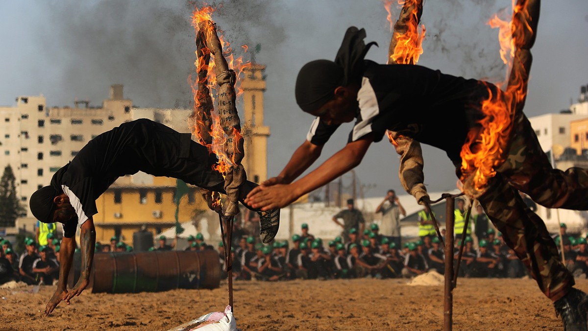 MIDEAST PALESTINIANS MILITARY (Military summer camp in the West Bank)