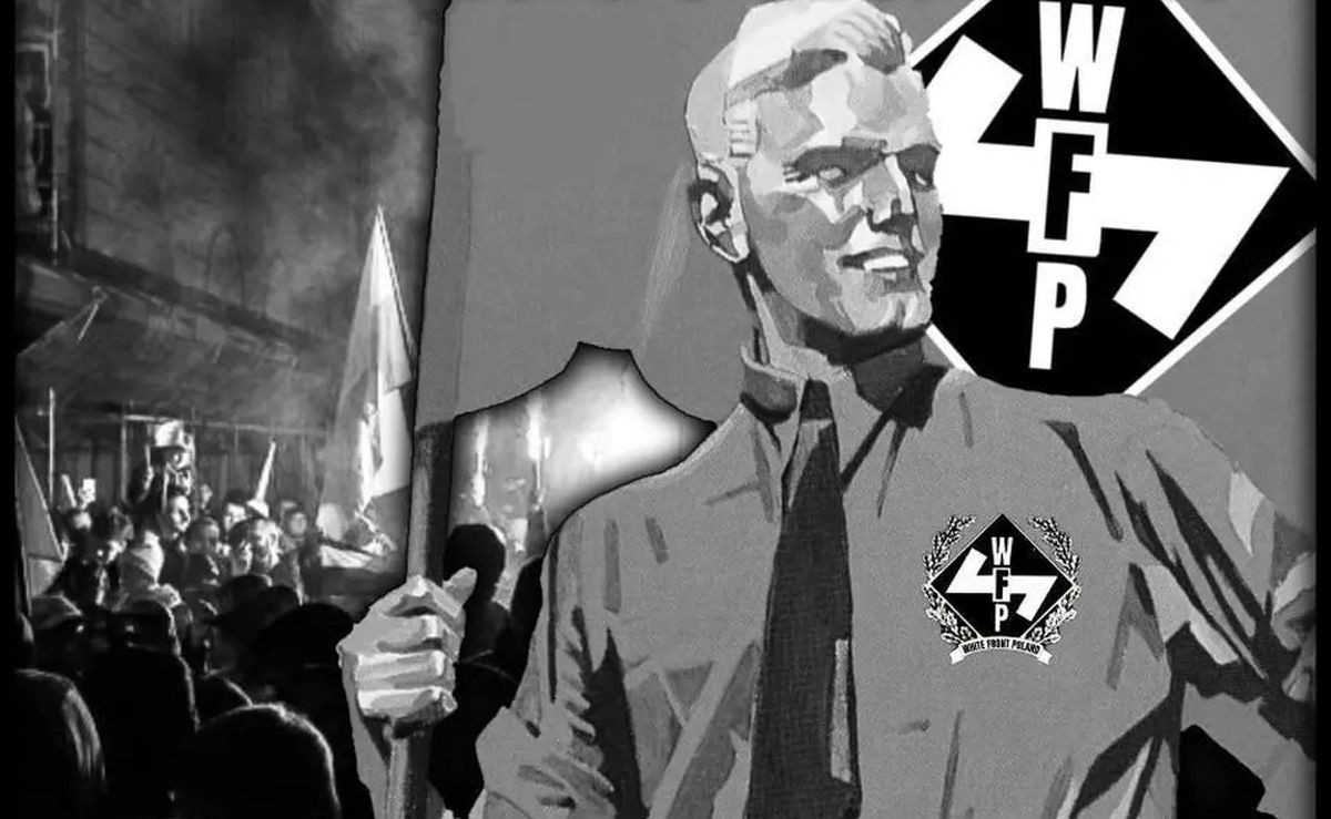 Fragment plakatu "Dawaj z nami nacjonalistami!"