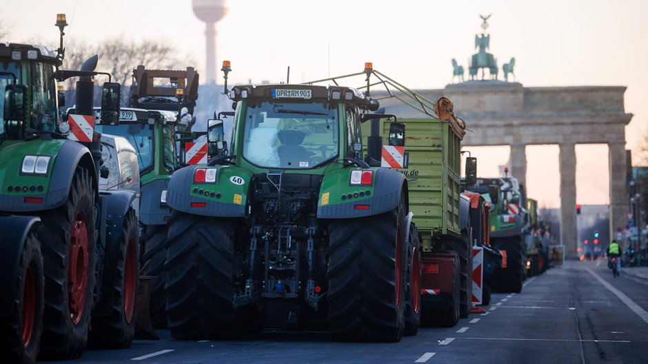 Ogólnokrajowy strajku rolników w Niemczech