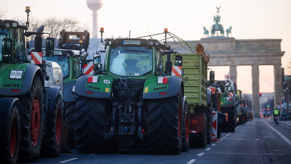 Ogólnokrajowy strajku rolników w Niemczech