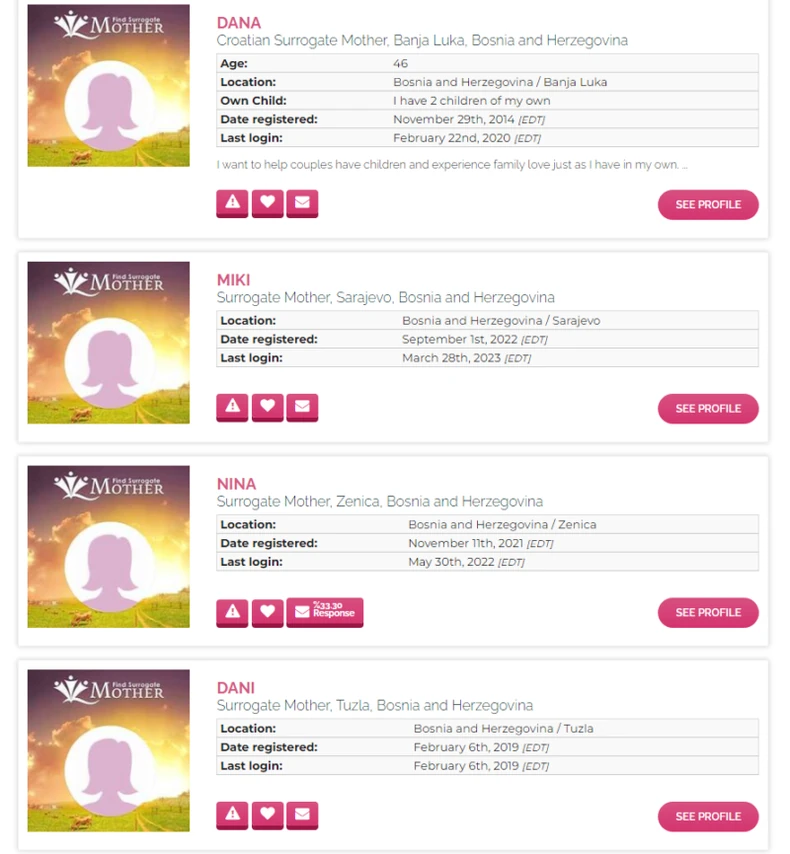Oglasi za surogat majčinstvo u BiH