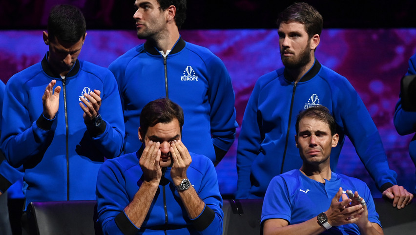 Rafael Nadal is sírva fakadt Federer búcsúmeccsén