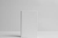 Hardcover Canvas Book Mock-Up- Front. Wall Background
