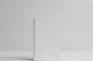 Hardcover Canvas Book Mock-Up- Front. Wall Background