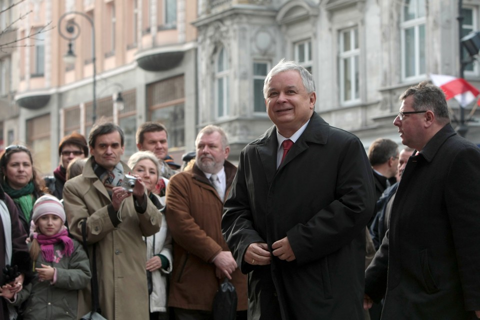 ŁÓDŹ PREZYDENT KACZYŃSKI POMNIK PIŁSUDSKIEGO