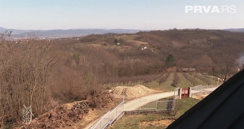 Milan Bosiljčić na imanju kod Užica 