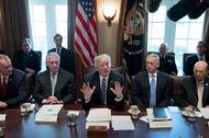 President Donald Trump Meets With Members Of His Cabinet