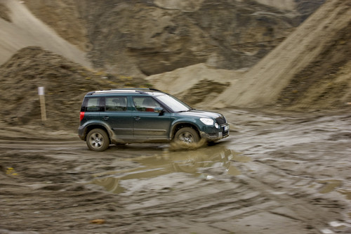 Skoda Yeti - pierwsza  próba w terenie