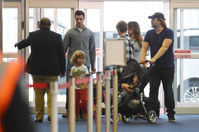 Porodica Kruz - Bardem pre nekoliko dana na aerodromu u Njujorku