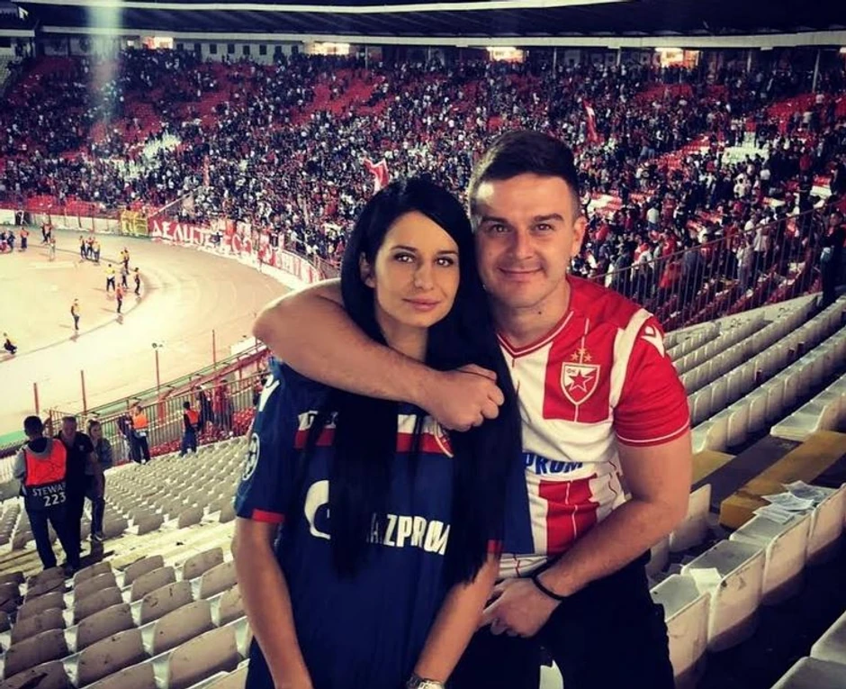 Stefan Mihajlović sa partnerkom