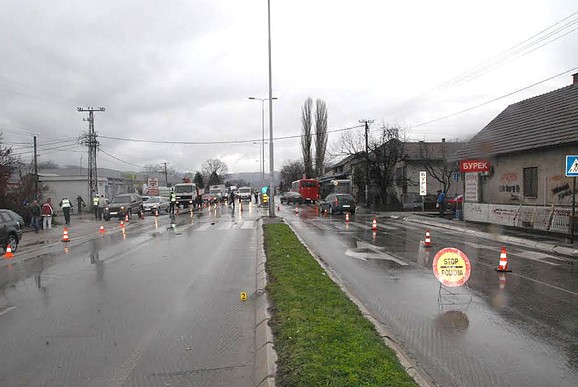 Mesto nesreće: Pešački prelaz na Bulevaru cara Konstantina