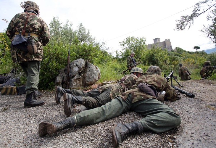 Inscenizacja bitwy pod Monte Cassino