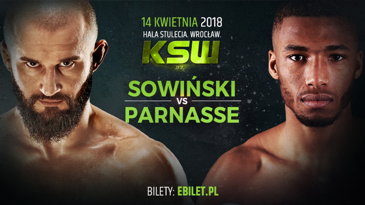 Objawienie zeszłorocznej gali KSW 41, 20-letni Salahdine Parnasse (10-0-1, 1 KO, 4 Sub) stanie na KSW 43 we Wrocławiu przed nie lada wyzwaniem. Młody Francuz 14 kwietnia w Hali Stulecia skrzyżuje rękawice z byłym mistrzem, Arturem Sowińskim (18-9, 6 KO, 7 Sub).