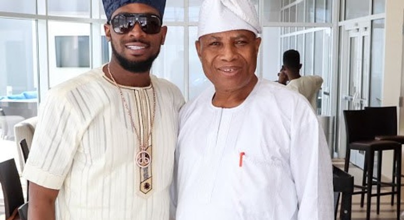 D'banj celebrates dad at 70