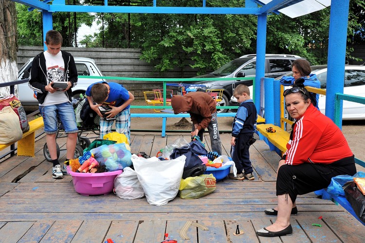 Uchodźcy ze wschodniej Ukrainy trafili do Rostowa nad Donem w Rosji