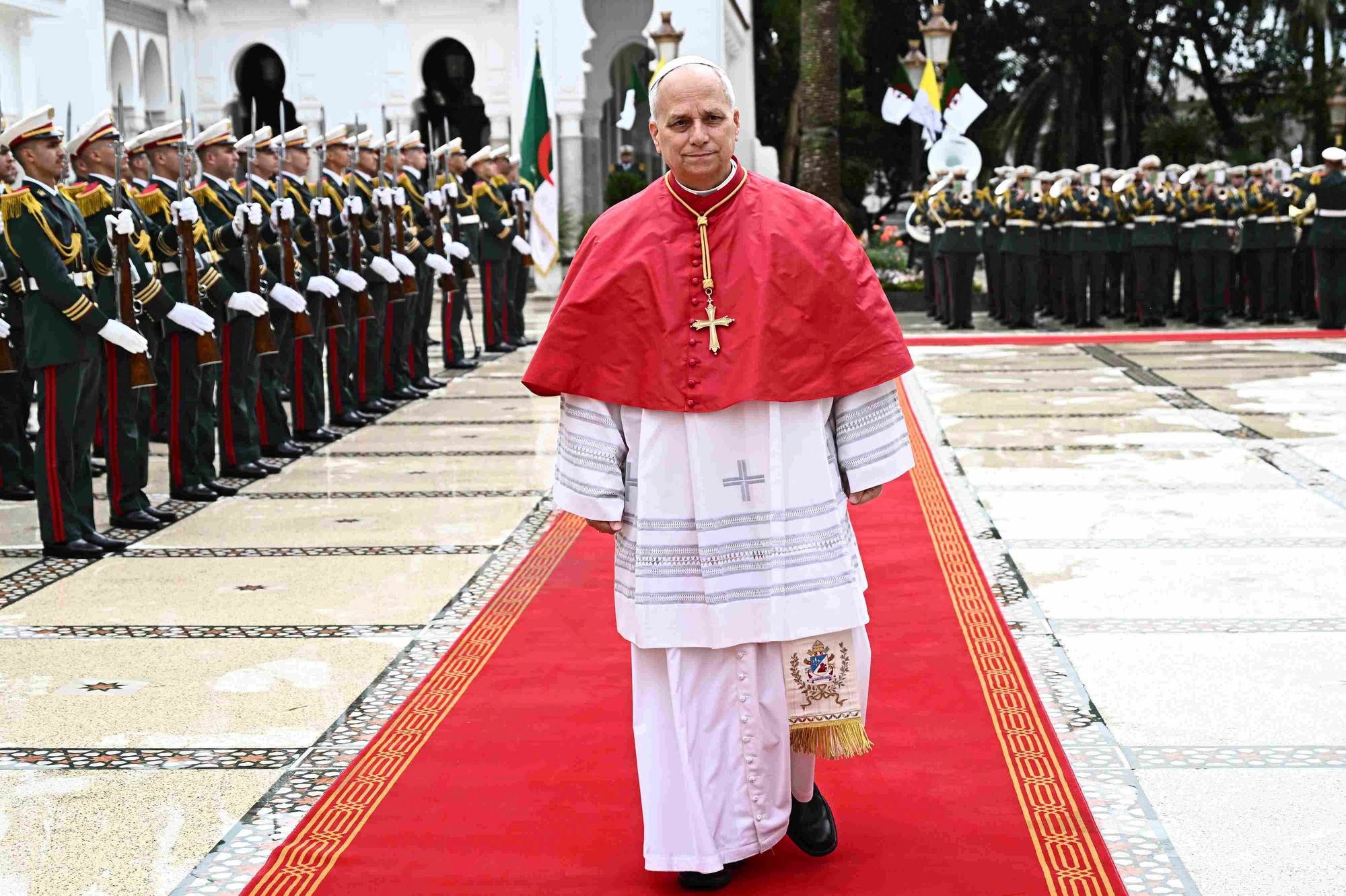 Pápež Lev XIV. v Alžírsku.