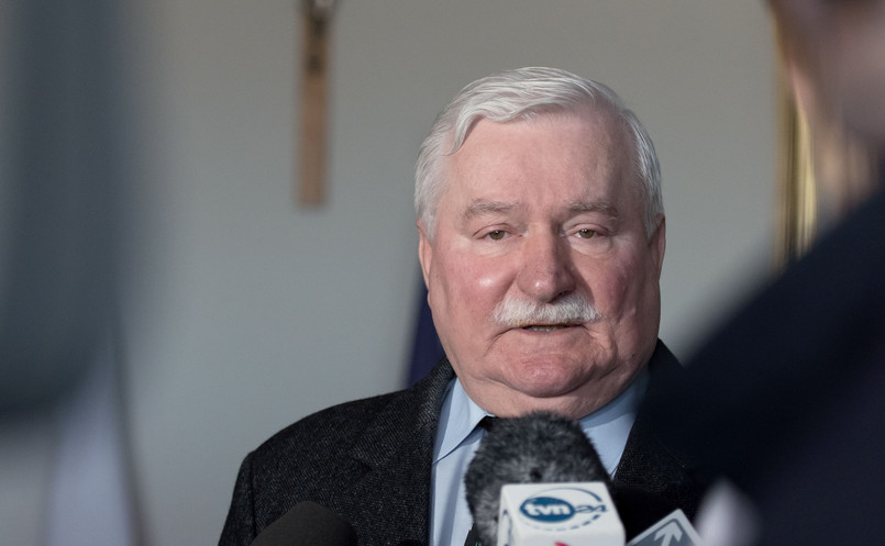 Lech Wałęsa udziela wywiadu