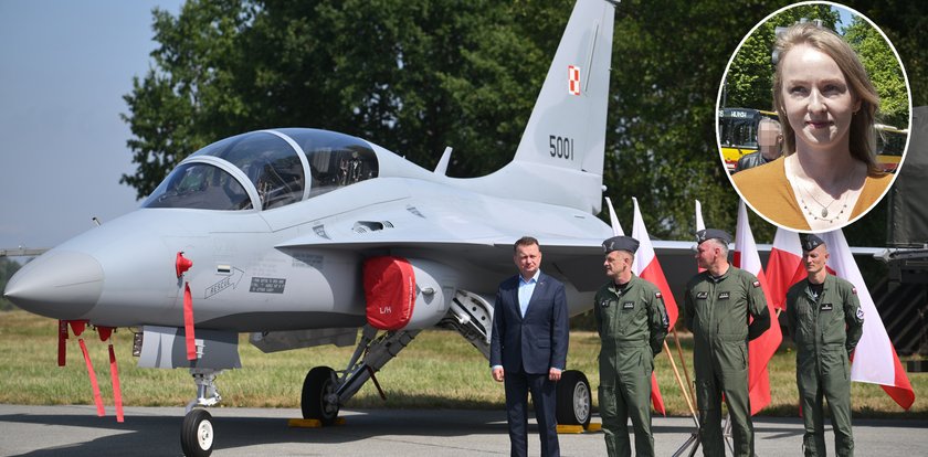 Błaszczak prezentował myśliwce z Korei. Jeden ma pilotować żona Hołowni, ale na wydarzeniu jej zabrakło. Powód?