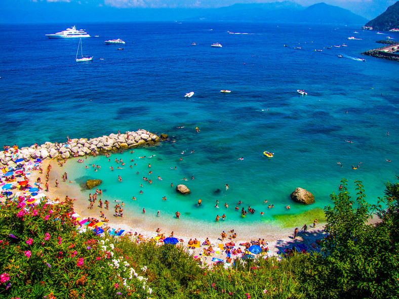 Plaża, Capri