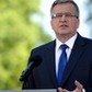 WARSZAWA PREZYDENT KOMOROWSKI WYBORY DO PE BRIEFING