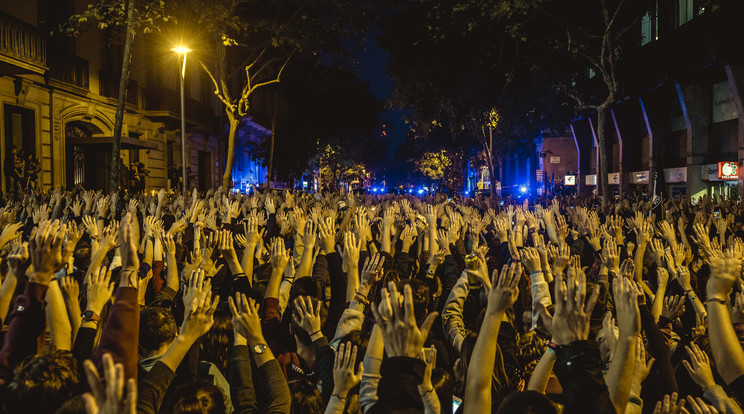 Tiltakozás a katalán vezetők ellen Barcelonában / Fotó: Northfoto