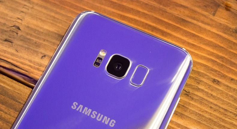 Samsung moved the fingerprint reader to the back on the Galaxy S8, just to the right of the camera.