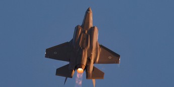 Israeli Air Force F-35s took out the bulk of Iranian air defenses in October, a top UK official said. JACK GUEZ/AFP via Getty Images
