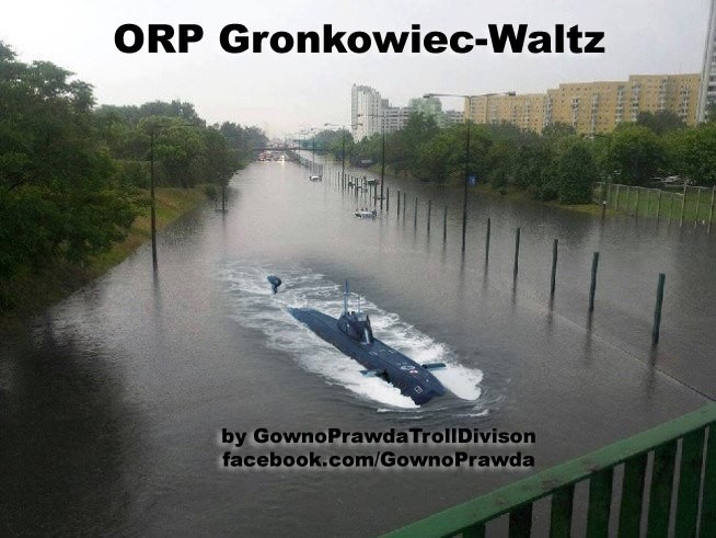 Galeria MEMów o powodzi w Warszawie