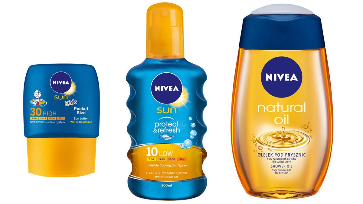 NIVEA SUN to innowacyjna linia kosmetyków do opalania. Zazwyczaj nie pamiętamy o tym, iż promienie słoneczne w mieście mają taki sam wpływ na naszą skórę, jak te w słonecznym kurorcie. Znakomicie wie o tym firma NIVEA, która dzięki podręcznym preparatom z gamy produktów NIVEA SUN, wspiera w niewidocznej ochronie przeciwsłonecznej w miejskim skwarze.