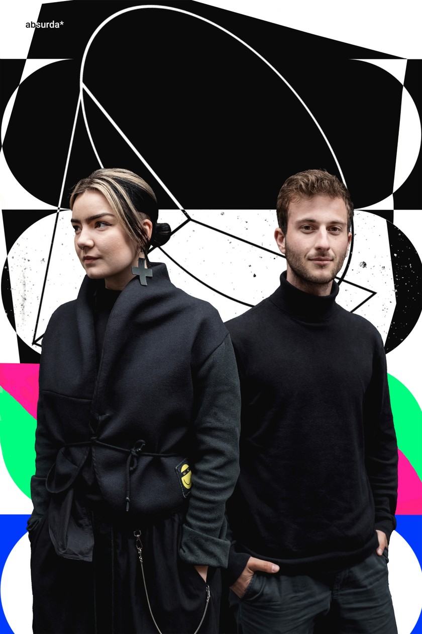 Absurda besteht aus Nadja Häfliger und Basil Huwyler. Die beiden haben das Designstudio 2020 gegründet.