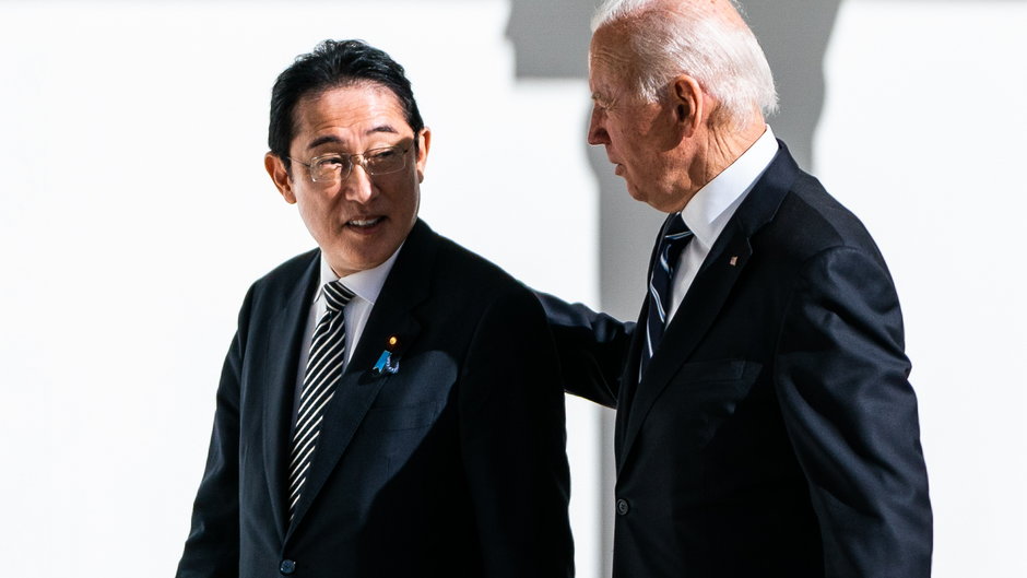 Joe Biden i premier Japonii Fumio Kishida