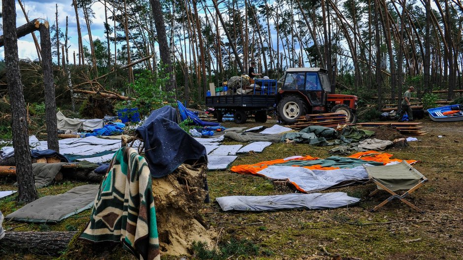 Suszek. Obóz, w którym podczas wichury zginęły dwie harcerki 