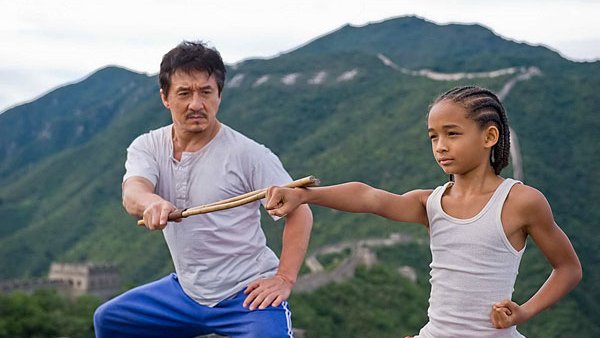 Jackie Chan i Jaden Smith w filmie "Karate Kid" z 2010 r.