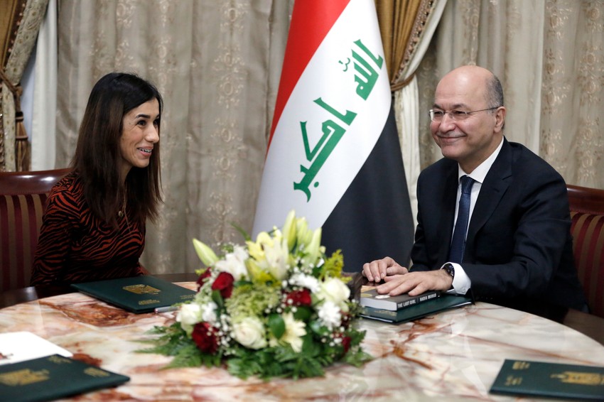 Nadija Murad sa predsednikom Iraka