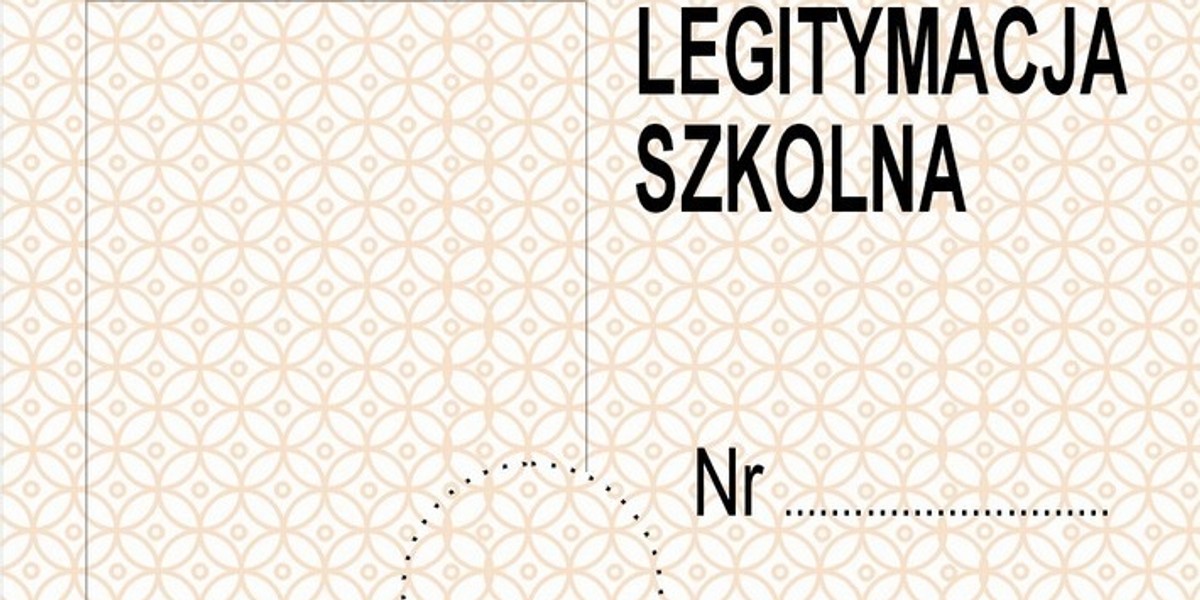 Wzór legitymacji szkolnej