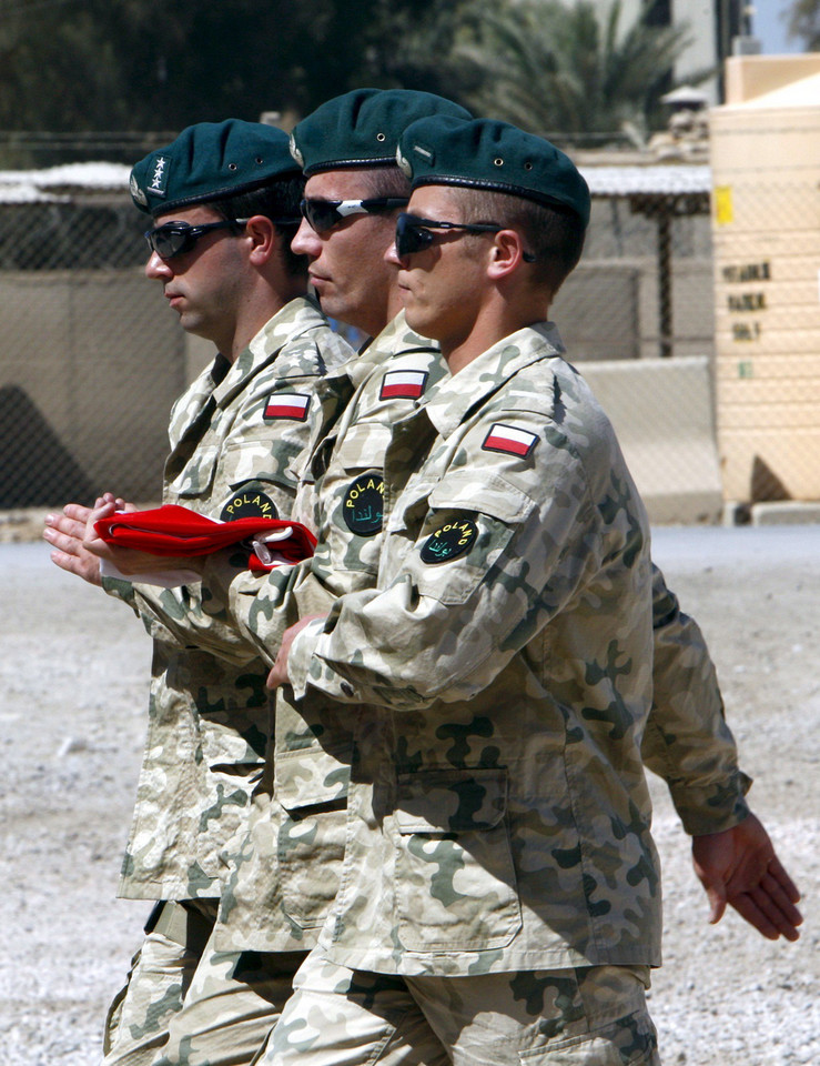 IRAK POLSKA ZAKOŃCZENIE MISJI CEREMONIA