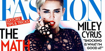 "Rozebrana" Miley na okładce "Fashion Magazine"